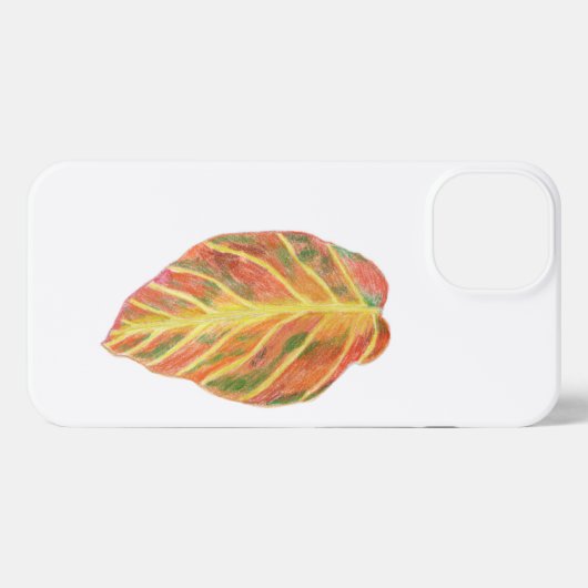 ブナの葉秋 iPhoneケース (裏面横)