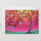 ブナイ（ユダヤ教の）バル・ミツバー招待状 招待状 (裏面)