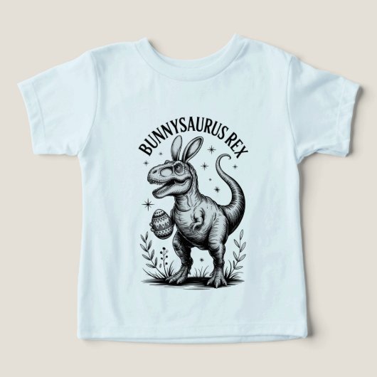 ブニザウルス イースター トドラーTシャツ 恐竜 うさぎ ベビー (デザイン正面)