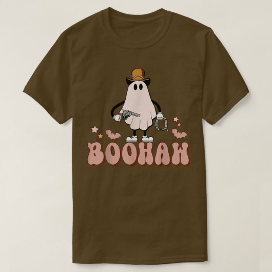 ブハウカウブウェスタン秋秋ハロウィーンスポック Tシャツ (デザイン正面)