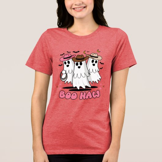 ブハウカウボーイ幽霊トリオハロウィーン トライブレンドＴシャツ (正面)