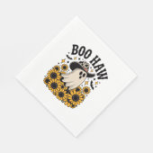 ブハウカウー幽霊ウエスタンハロウィーン スタンダードランチョンナプキン (角)