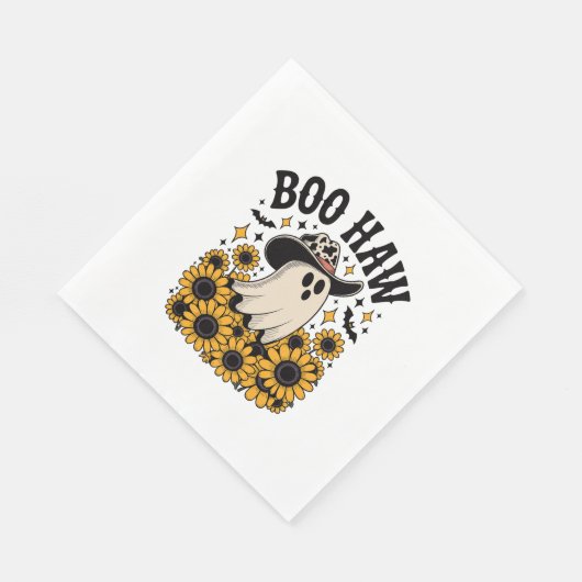 ブハウカウー幽霊ウエスタンハロウィーン スタンダードランチョンナプキン (角)