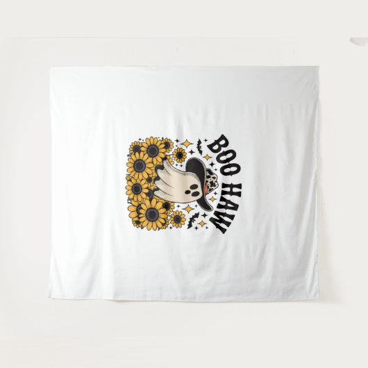 ブハウカウー幽霊ウエスタンハロウィーン タペストリー (正面(横))