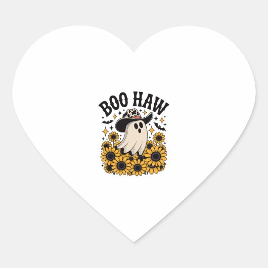 ブハウカウー幽霊ウエスタンハロウィーン ハートシール (正面)