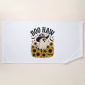 ブハウカウー幽霊ウエスタンハロウィーン ビーチタオル (正面)
