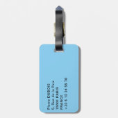 ブハラ,ウズベキスタン – カリアンモスク ラゲッジタグ (裏面縦)