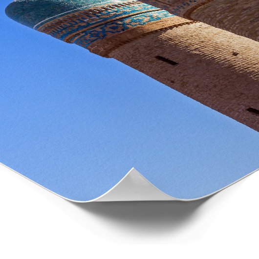 ブハラ,ウズベキスタン – チョールマイナーマドラッサー ポスター (角)