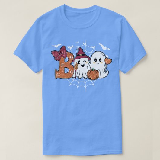 ブハロウィンおもしろいカボチャ幽霊の衣装 Tシャツ (デザイン正面)