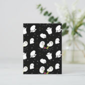 ブハロウィンおもしろい幽霊アドベンチャートレジャー狩り シーズンポストカード (スタンド正面)