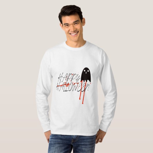 ブハロウィンシャツ、ハロウィンシャツ、ハロウィーン Tシャツ (正面フル)