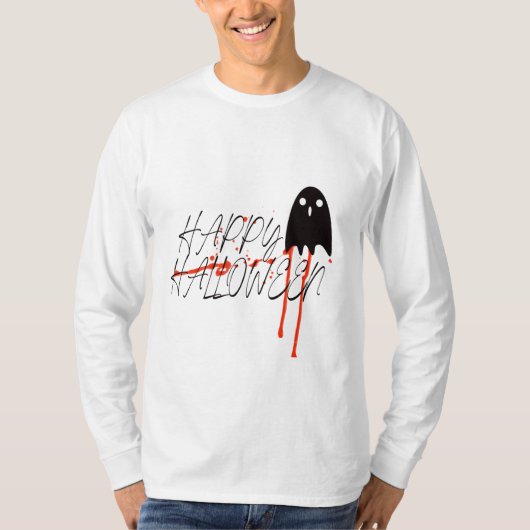ブハロウィンシャツ、ハロウィンシャツ、ハロウィーン Tシャツ (正面)