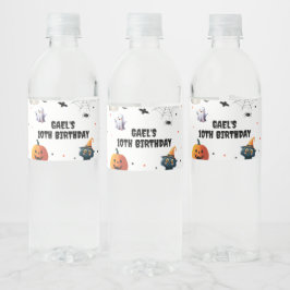 ブハロウィン不気味幽霊誕生日デコール ペットボトルラベル