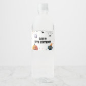 ブハロウィン不気味幽霊誕生日デコール ペットボトルラベル (正面)