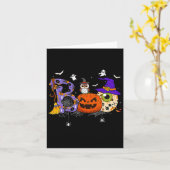 ブハロウィーンのコスチュームクモ カード (黄色い花)