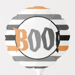 ブハロウィーンオストライプのレンジグレーブラック バルーン