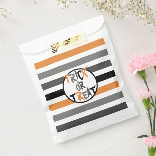 ブハロウィーンオレンジブラックトリックまたは治療 フェイバーバッグ (封をした状態)