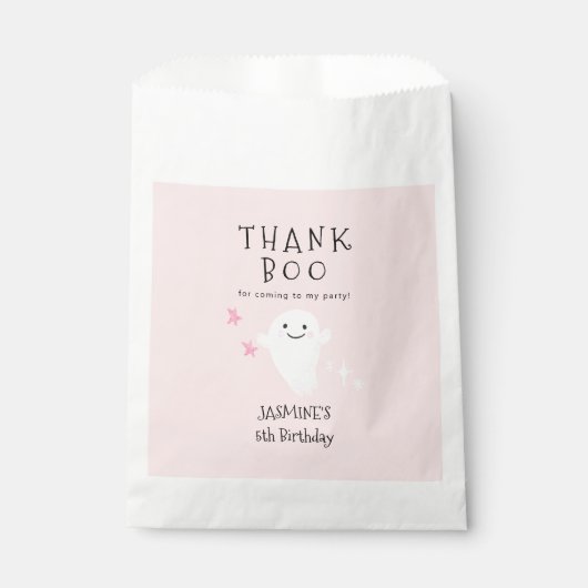 ブハロウィーンガールバースデーパーティー フェイバーバッグ (正面)