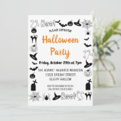 ブハロウィーンスポオクタキュラパーティの招待状 招待状 (スタンド正面)