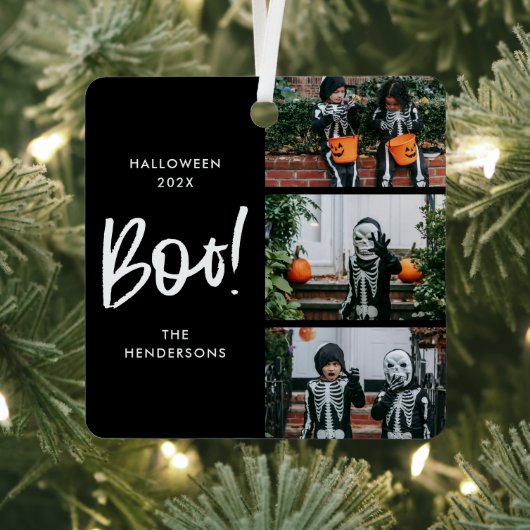 ブハロウィーンツリー3写真 メタルオーナメント (インサイチュ)