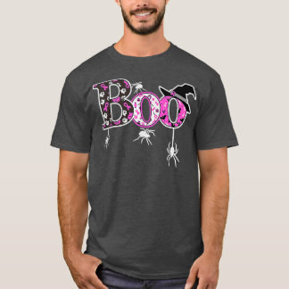 ブハロウィーンピンクリボンスパイダーズ乳がんWa Tシャツ