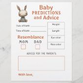 ブハロウィーンベイビーシャワーの予測とアドバイス (正面)