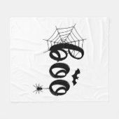 ブハロウィーン幽霊かわいいハロウィンファミリーマッチング フリースブランケット (正面(横))