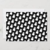 ブハロウィーン幽霊写真1st誕生日パーティー招待 招待状 (裏面)