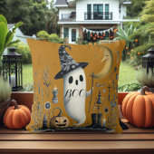 ブハロウィーン幽霊星空の夜ハーフムーンジャック クッション