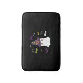 ブハロウィーン幽霊衣装の男性の女性の子供 バスマット (正面縦)