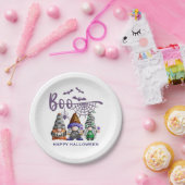 ブハロウィーン格言イラストレーション ペーパープレート (パーティー)