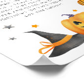 ブハロウィーン赤ちゃんシャワー深夜おむつサイン ポスター (角)