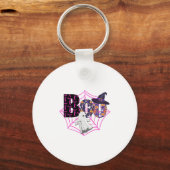 ブハロウィーン10月ピンク キーホルダー (正面)