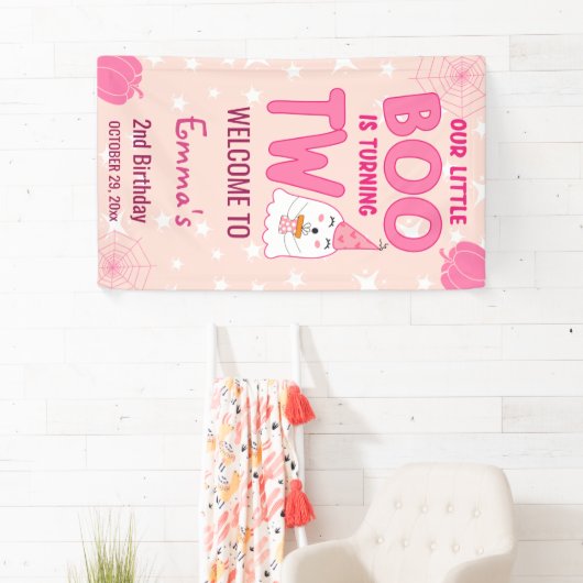 ブハロウィーン2回目の誕生日へようこそ 横断幕 (インサイチュ)