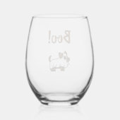 ブハロウィーン ステムなしワイングラス (裏面)