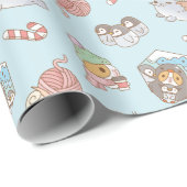 ブバイザギニアピグサウスポールホリデーパターン ラッピングペーパー (ロールコーナー)
