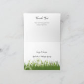 ブバニーをのぞく |青い空と雲 サンキューカード (内部)