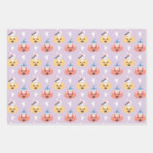 ブバニーハロウィーンラッピング紙3セット ラッピングペーパーシート (正面)