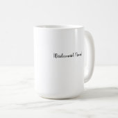 ブパーソナライズされたライドメイドギフトマグ  コーヒーマグカップ (正面右)