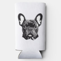 ブパーソナライズされたルフランスのドッグ白黒