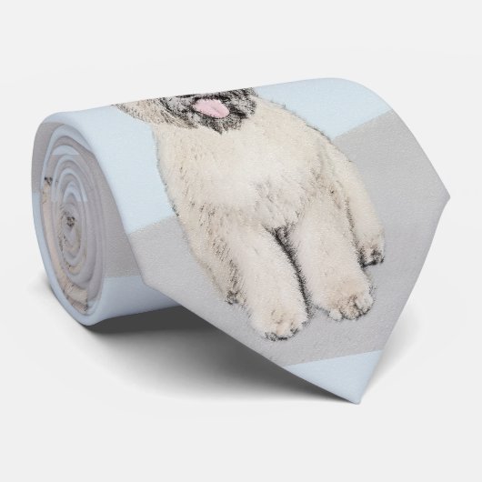 ブビエデフラン絵画ドルズオリジナルドッグアート ネクタイ (ロール)