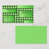 ブファンキーロック名刺、明るい緑 名刺 (正面/裏面)