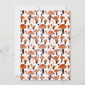 ブファースト誕生日マッシュルームハロウィーン秋 招待状 (裏面)