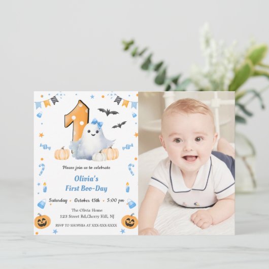 ブファースト誕生日 招待状 (スタンド正面)