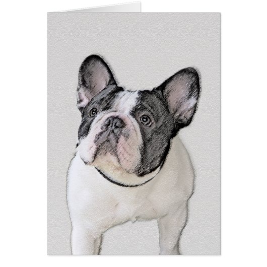 ブフランスのルドッグ(Brindle Pied)絵画' – ドッグアート (正面)