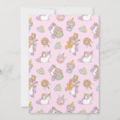ブブアンドムーンチユニコーン誕生日 招待状 (裏面)
