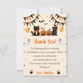 ブブラックキャットハローウィンパーティ サンキューカード (正面)