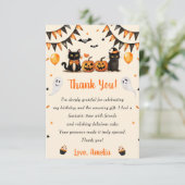 ブブラックキャットハローウィンパーティ サンキューカード (スタンド正面)