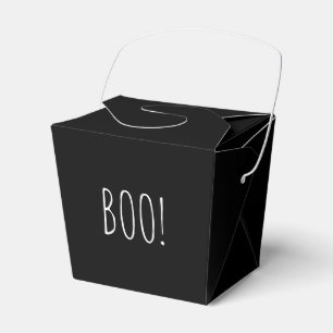 ブブラックシンプルタイポグラフィ可愛おもしろいいハロウィーン フェイバーボックス