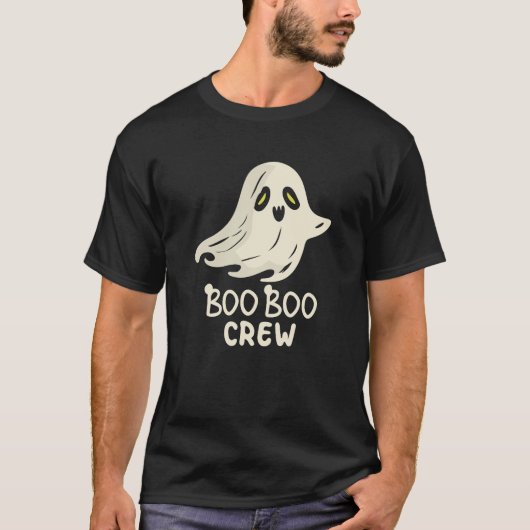 ブブークルーの幽霊ナース面白いハロウィーン Tシャツ (正面)